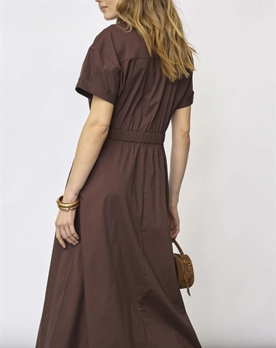 Co' Couture - ElaraCC Wrap Kjole - Dark Brown